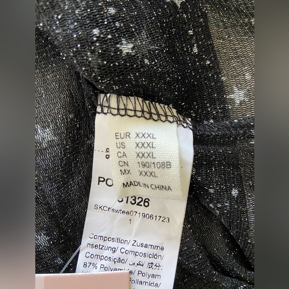 Amazon Wdirara Sheer Half Sleeve Top Whimsygoth, Witchey, Dark Romantic - Picture 3 of 11